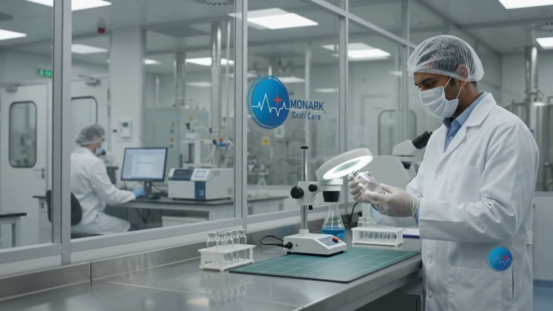 Cleanroom at the Norchem Healthcare injectable facility in Panchkula