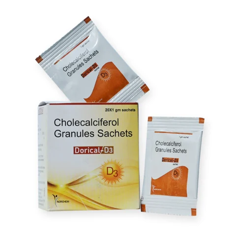 Dorical-D3 SACHETS, Cholecalciferol 60,000 iu Sachets