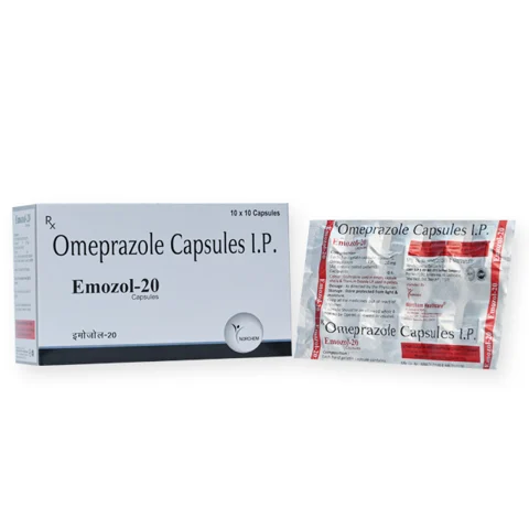 Emozol-20, Omeprazole 20mg. Capsule