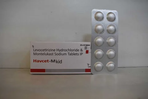 Havcet-M-Kid, Montelukast Sodium 4mg + Levocetirizine HCI2.5 mg Tablet