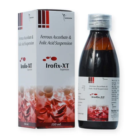 Irofix-XT SYP, Ferrous Ascorbate 30mg + Folic Acid 550mg (with monocarton) (DRUG)
