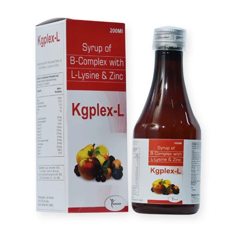 Kgplex L 100ml, B-Complex + L-Lysine + Zinc Syrup (with monocarton)