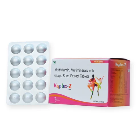 KGPLEX-Z, Multivitamin+Multimineral with Grape Seed Extract Tablets