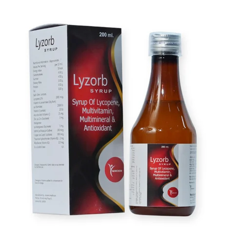 Lyzorb, Lycopene + Multivitamins + Multiminerals + Antioxidant Syrup (with monocarton)