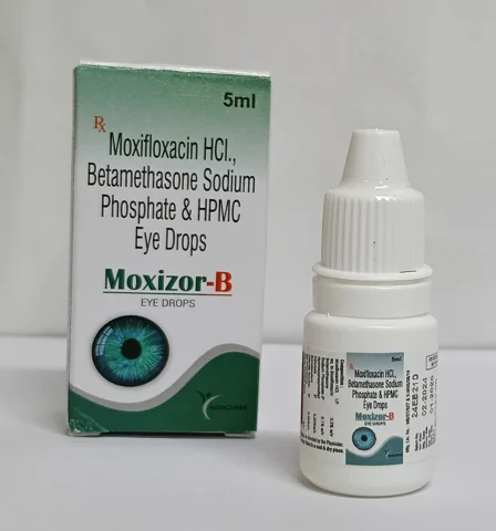 MOXIZOR-B, Moxifloxacin 0.5% + Betamethasone 0.1% Eye Drop
