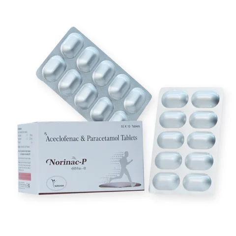 Norinac-P A/A, Aceclofenac 100mg + Paracetamol 325 mg