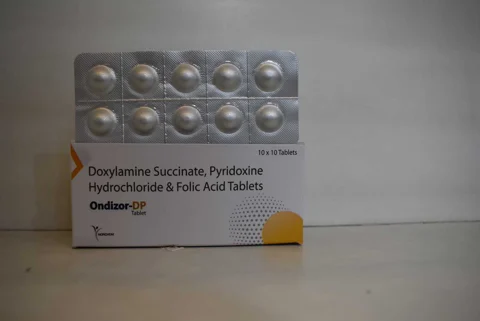 Ondizor-DP, Doxylamine 10MG + Pyridoxine 10MG + Folic Acid 2.5mg Tablet