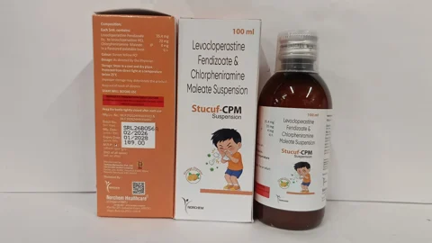 Stucuf-CPM, Levocloperastine Fendizoate 35.4MG EQ.to Levocloperastine 20MG+ CPM 4MG SYP