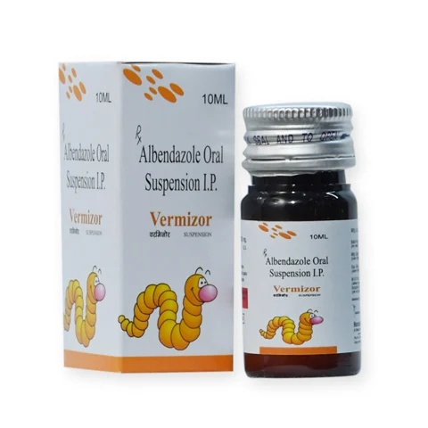Vermizor, Albendazole 400mg Suspension (with monocarton)