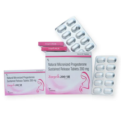 Zorgest-200 SR, Natural Micronized Progesterone Sustained Release Tablets