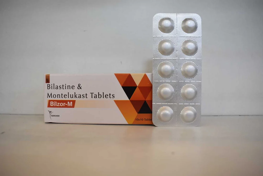 BILZOR-M, Bilastine 20mg + Montelukast 10mg Tablets, manufactured by Norchem Healthcare