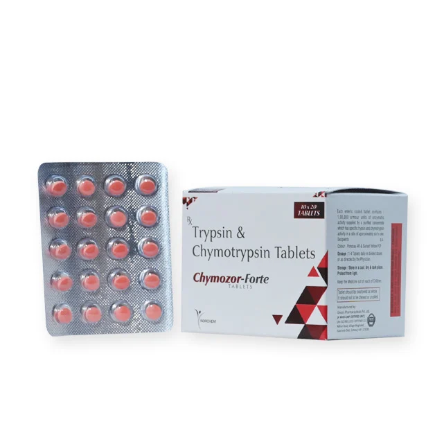 Chymozor-Forte, Trypsin & Chymotrypsin Tablets 1,00,00 Armour