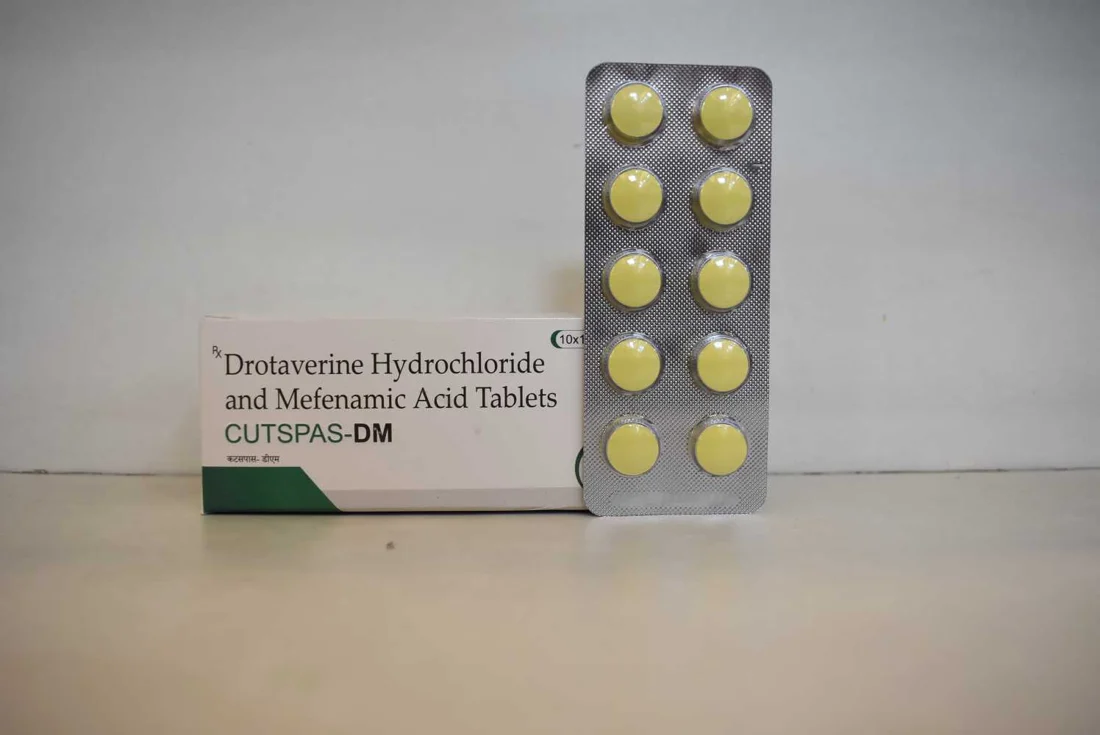 Cutspas-DM, Drotaverine 80mg + Mefenamic Acid 250mg Tablet