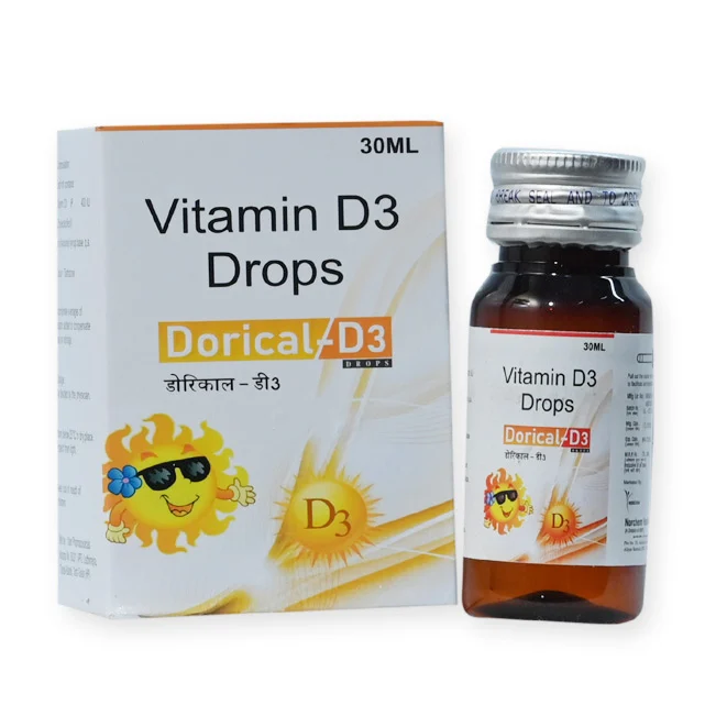 DORICAL-D3 NANO SHOTS, Cholecalciferol (Vitamin D3) 60,000 iu Oral solution (4 pcs pack) DRUG, manufactured by Norchem Healthcare