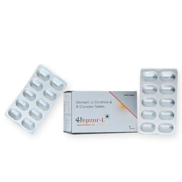 HEPZOR-L, Silymarin + L-Ornithine L-Asparate + B-Complex Tablet