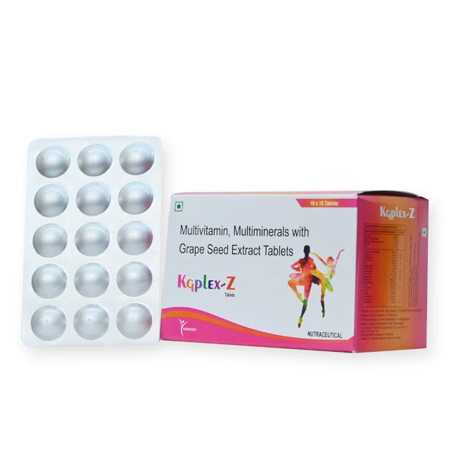 KGPLEX-Z, Multivitamin+Multimineral with Grape Seed Extract Tablets, manufactured by Norchem Healthcare