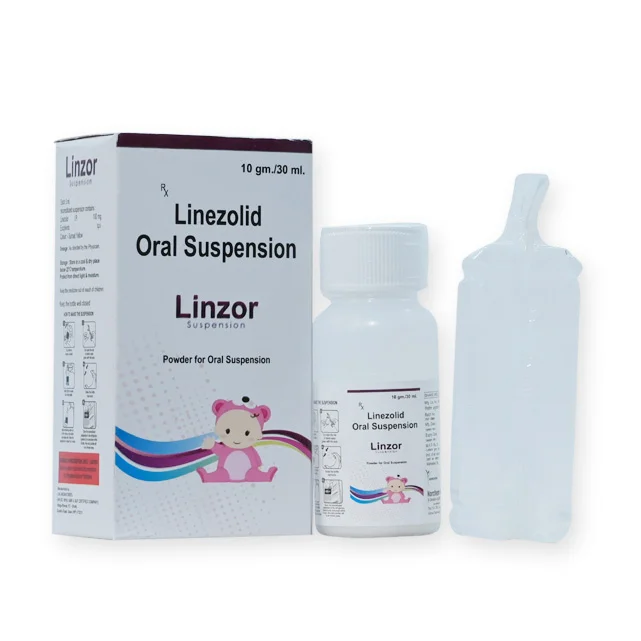 Linzor-D/S, Linezolid 100Mg/5ML Dry Syrup with water & Monocartoon), manufactured by Norchem Healthcare