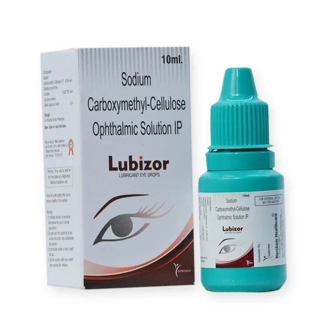 LUBIZOR DROP, Carboxymethyl Cellulose 0.5% Stabilized Oxychlore 75% eye drop, manufactured by Norchem Healthcare