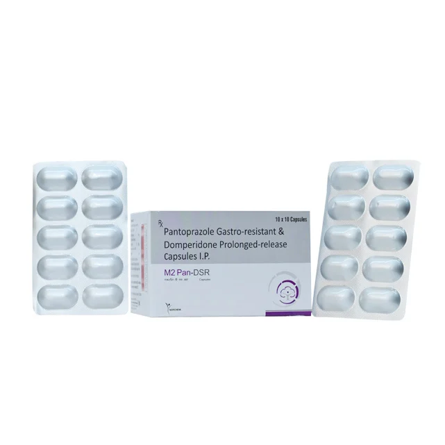 M2Pan-DSR, Pantoprazole 40mg + Domperidone 30mg SR Capsule, manufactured by Norchem Healthcare