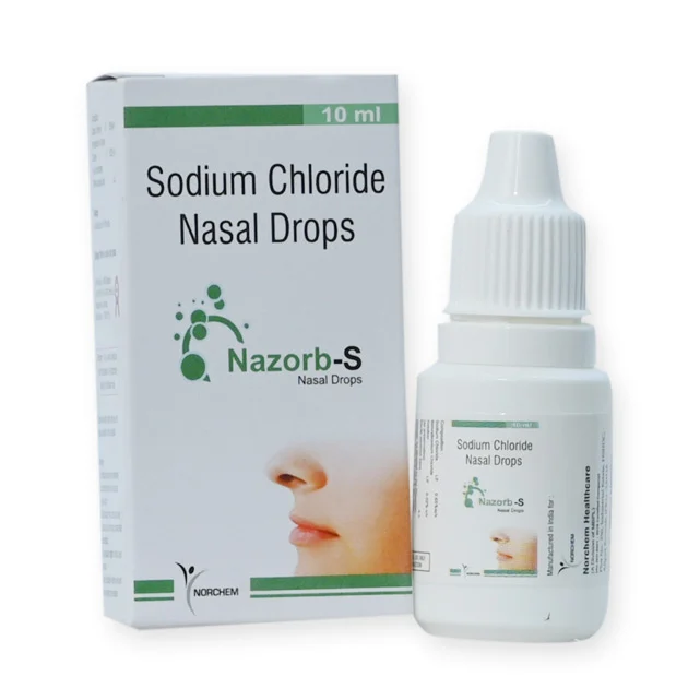 Nazorb-S, Sodium Chloride 0.65%Nasal Drops, manufactured by Norchem Healthcare
