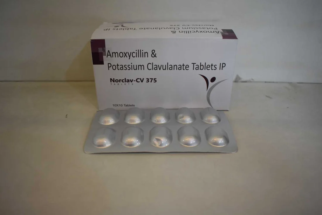 Norclav-CV 375, Amoxicillin250mg + Potassium Clavulanate 125mg Tablet, manufactured by Norchem Healthcare