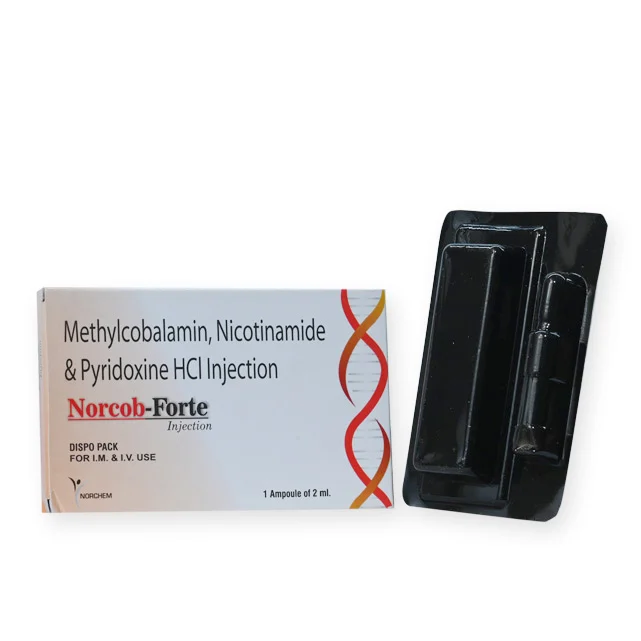 Norcob-Forte, Methylcobalamin 1500mcg+vitamin B6 & Niacinamide100MG Injection, manufactured by Norchem Healthcare