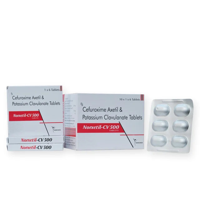 Norextil-cv 500, Cefuroxime Axetil 500mg +Potassium Clavulante 125 mg Tablet IP, manufactured by Norchem Healthcare