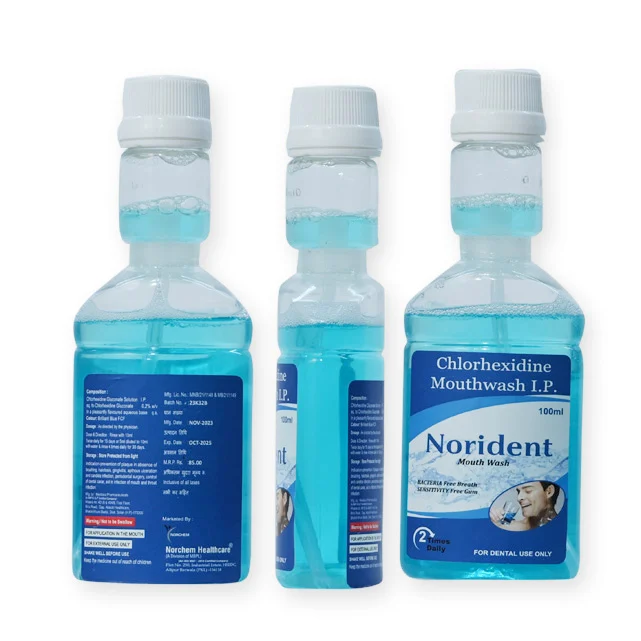Norident Mouth wash, Chlorhexidine Mouth Wash in Special Neck Bottle