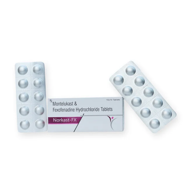NORKAST-FX, Montelukast 10mg + Fexofenadine 120mg Tablet, manufactured by Norchem Healthcare