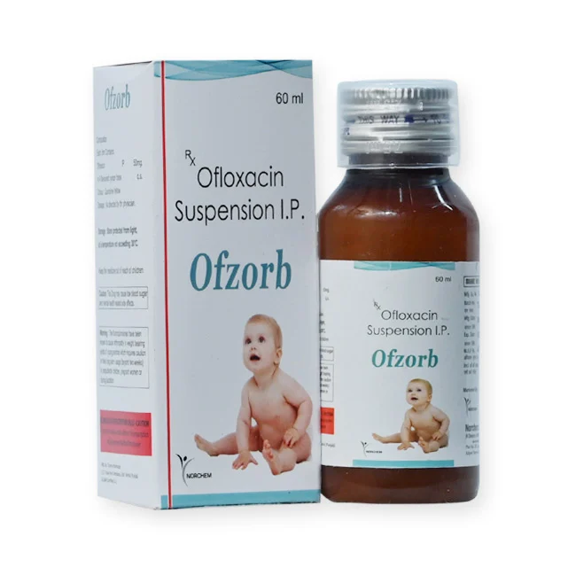 Ofzorb, Ofloxacin 50 mg Suspension (with monocarton), manufactured by Norchem Healthcare
