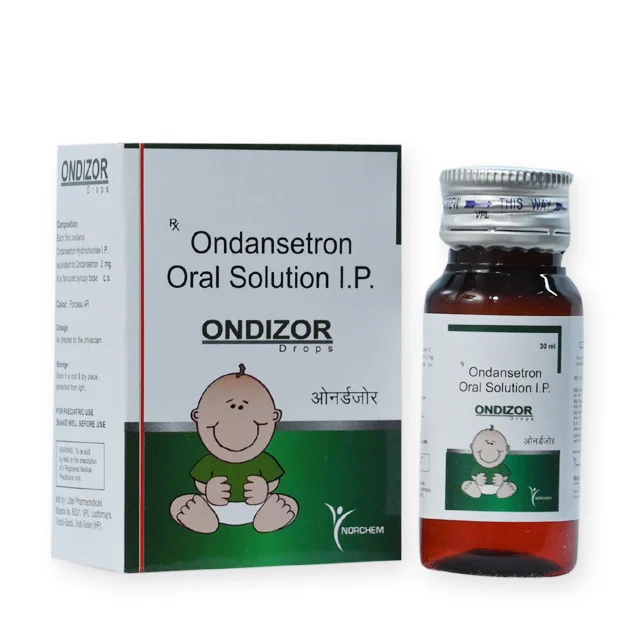 Ondizor-30ml, Ondansetron 2mg with monocarton, manufactured by Norchem Healthcare