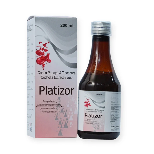 PLATIZOR, Carica Papaya Leaf , Tinospora Codifoila Extract syp AYURVEDIC