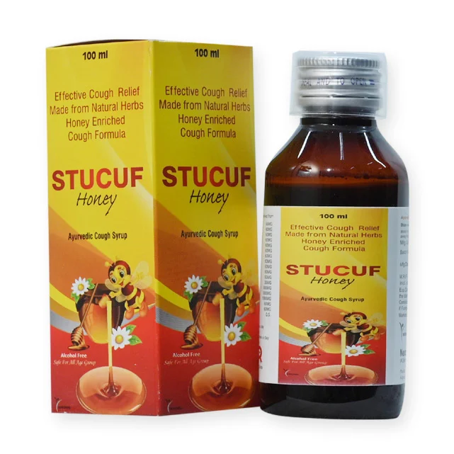 Stucuf-Honey, Ayurvedic cough Syrup enriched with Honey with Monocartoon, manufactured by Norchem Healthcare