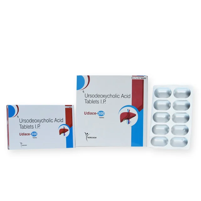 UDIACE-300, Ursodeoxycholic Acid 300 mg Tablets I.P, manufactured by Norchem Healthcare