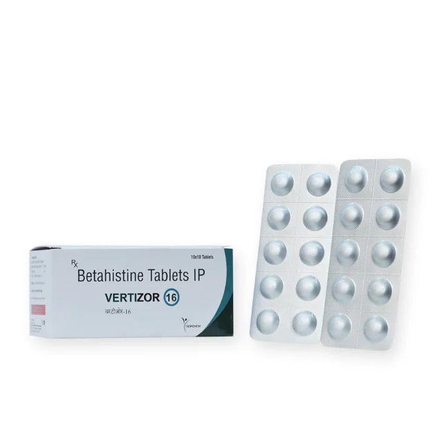 Vertizor-16, Betahistine Hcl 16mg Tablet, manufactured by Norchem Healthcare